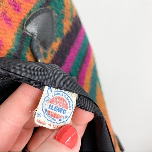 Vintage Hunters Run Southwestern Print Longline Coat Sz XXL - Picture 7 of 12